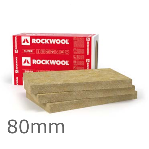80mm Rockwool Ventirock Super Dual-Density Rainscreen Slab - 1000mm x 600mm - pack of 3 80mm Rockwool Ventirock Super Dual-Density Rainscreen Slab - 1000mm x 600mm - pack of 3