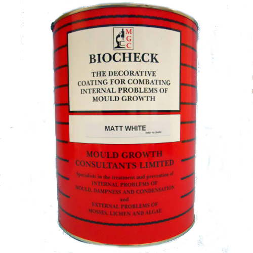 Biocheck Fungicidal Emulsion Paint - Matt - 5 litres Biocheck Fungicidal Emulsion Paint - Matt - 5 litres