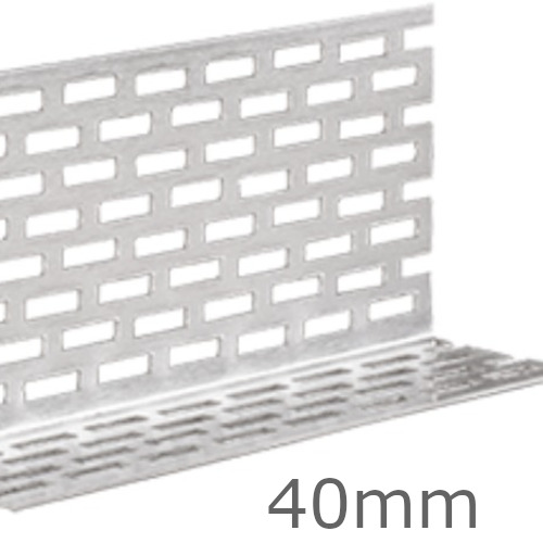 40mm Aluminium Perforated Closure for Cedral - 2.5m length 40mm Aluminium Perforated Closure for Cedral - 2.5m length
