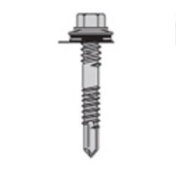 80mm Long Carbon Steel Heavy Duty Hex Head Screws For Fixing Eco Panel To 12.5mm Steel Purlins - pack of 100