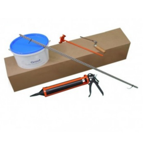 Masonry Crack Stitching Kit - 6mm Stainless Steel Helical Bar - 1m length Masonry Crack Stitching Kit - 6mm Stainless Steel Helical Bar - 1m length