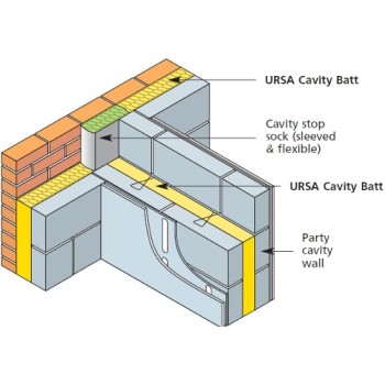 100mm URSA 35 Cavity Insulation Batt (pack of 6) 100mm URSA 35 Cavity Insulation Batt (pack of 6)