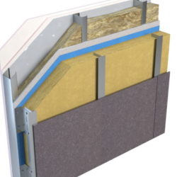 100mm Unilin Stonewool SW/RS Insulation Slab - Ventilated Rainscreen Cladding - 1200mm x 600mm - Pack of 2