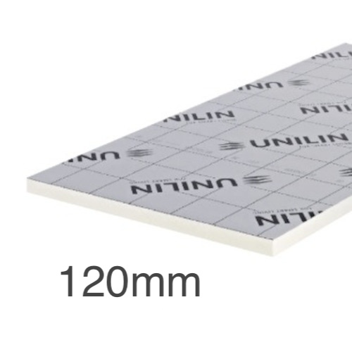 120mm Unilin XT/TF PIR Rigid Insulation Board - Timber Framed Walls - 1200mm x 2400mm 120mm Unilin XT/TF PIR Rigid Insulation Board - Timber Framed Walls - 1200mm x 2400mm