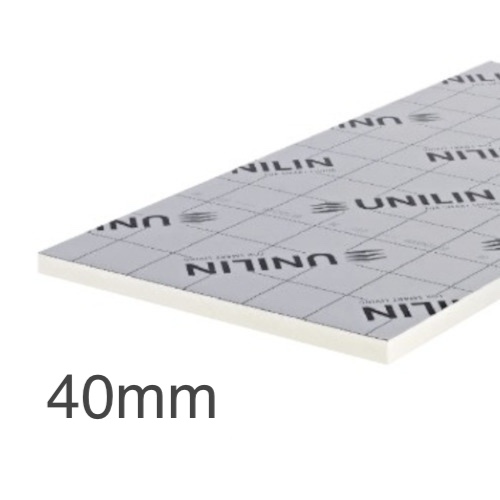40mm Unilin XT/TF PIR Rigid Insulation Board - Timber Framed Walls - 1200mm x 2400mm 40mm Unilin XT/TF PIR Rigid Insulation Board - Timber Framed Walls - 1200mm x 2400mm