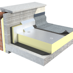 100mm Unilin XtroLiner XtroDeck XO/XD PIR Insulation Board - For Built-up Bituminous Felt Systems - 1200mm x 2400mm - Pack of 4