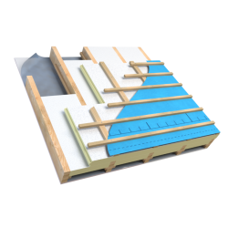 75mm Unilin XtroLiner XO/SK Sarking Warm Roof PIR Insulation Board - 1200mm x 2400mm - Pack of 4