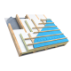 50mm Unilin XtroLiner XO/SK Sarking Warm Roof PIR Insulation Board - 1200mm x 2400mm - Pack of 6 50mm Unilin XtroLiner XO/SK Sarking Warm Roof PIR Insulation Board - 1200mm x 2400mm - Pack of 6