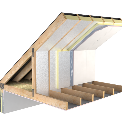 100mm Unilin ECO360 MA Pitched Roof PIR Insulation Board - 1200mm x 2400mm - Pack of 4 100mm Unilin ECO360 MA Pitched Roof PIR Insulation Board - 1200mm x 2400mm - Pack of 4
