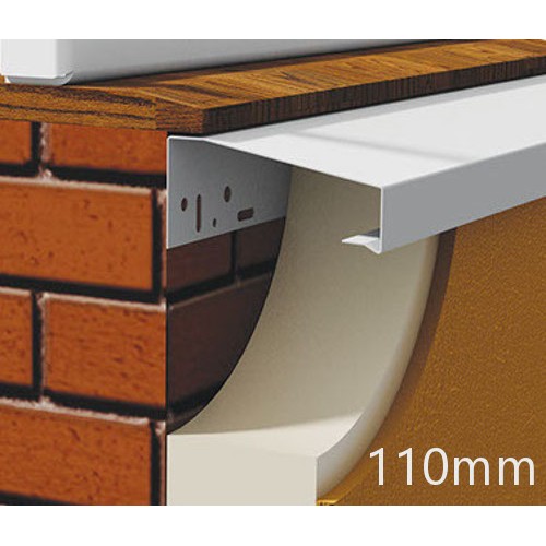 110mm WEC 732 Undersill Profile with End Caps - length 2.5m 110mm WEC 732 Undersill Profile with End Caps - length 2.5m