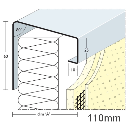 110mm Soffit Flashing and Window Sill Extensions (with full end caps-pair) - 2.5m Length. 110mm Soffit Flashing and Window Sill Extensions (with full end caps-pair) - 2.5m Length.