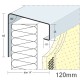 120mm Soffit Flashing and Window Sill Extensions (with full end caps-pair) - 2.5m Length. 120mm Soffit Flashing and Window Sill Extensions (with full end caps-pair) - 2.5m Length.