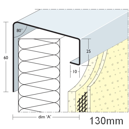 130mm Soffit Flashing and Window Sill Extensions (with full end caps-pair) - 2.5m Length. 130mm Soffit Flashing and Window Sill Extensions (with full end caps-pair) - 2.5m Length.