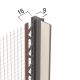 9mm Frameseal Bead with Protecting Lip and Mesh - length of 3m - article 37929 9mm Frameseal Bead with Protecting Lip and Mesh - length of 3m - article 37929