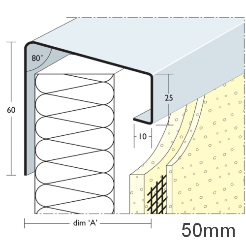 50mm Soffit Flashing and Window Sill Extensions (with full end caps-pair) - 2.5m Length. 50mm Soffit Flashing and Window Sill Extensions (with full end caps-pair) - 2.5m Length.