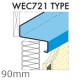 90mm Eaves Flashing, Osill and Window Sill Extensions (with full end caps-pair) - 2.5m Length 90mm Eaves Flashing, Osill and Window Sill Extensions (with full end caps-pair) - 2.5m Length
