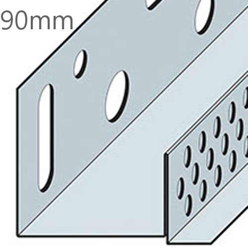 90mm Aluminium Brickslip Base Profile - 2.5m length (pack of 10) 90mm Aluminium Brickslip Base Profile - 2.5m length (pack of 10)