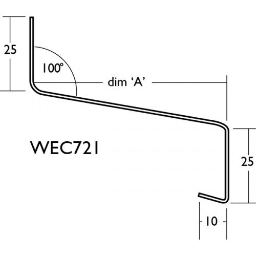 90mm Eaves Flashing, Osill and Window Sill Extensions (with full end caps-pair) - 2.5m Length 90mm Eaves Flashing, Osill and Window Sill Extensions (with full end caps-pair) - 2.5m Length