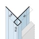 Aluminium Facade Corner Profile Without Covered Cutting Edges - Profile 9461 Anodised Finish - length of 3m - pack of 10 Aluminium Facade Corner Profile Without Covered Cutting Edges - Profile 9461 Anodised Finish - length of 3m - pack of 10