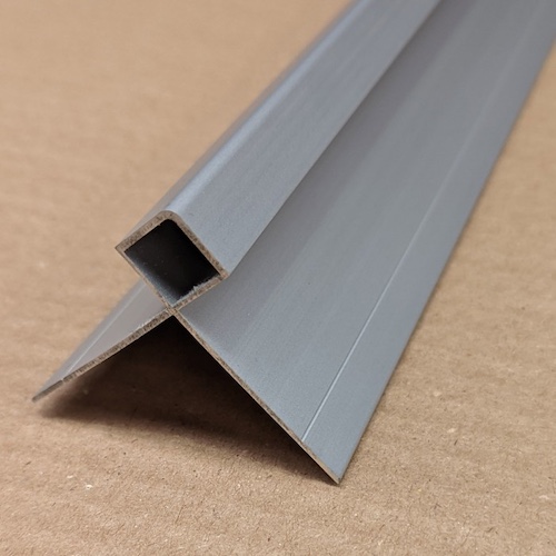 Aluminium Facade Corner Profile Without Covered Cutting Edges - Profile 9461 Anodised Finish - length of 3m - pack of 10 Aluminium Facade Corner Profile Without Covered Cutting Edges - Profile 9461 Anodised Finish - length of 3m - pack of 10
