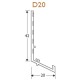 20mm PVC Drip Bead (pack of 25). 20mm PVC Drip Bead (pack of 25).