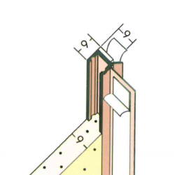 9mm PVC Window Frameseal Beads (pack of 60). Profile 3712