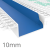 10mm PVC Rustication Profile with Mesh - Render Groove Bead - 3m Length