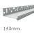140mm Aluminium Vented Base Track - for timber construction.