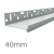 40mm Aluminium Vented Base Track - for timber construction.