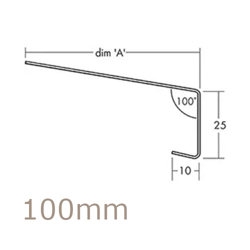 100mm Aluminium Window Sill Extensions WEC 761 (with full end caps - pair) - 2.5m Length 100mm Aluminium Window Sill Extensions WEC 761 (with full end caps - pair) - 2.5m Length