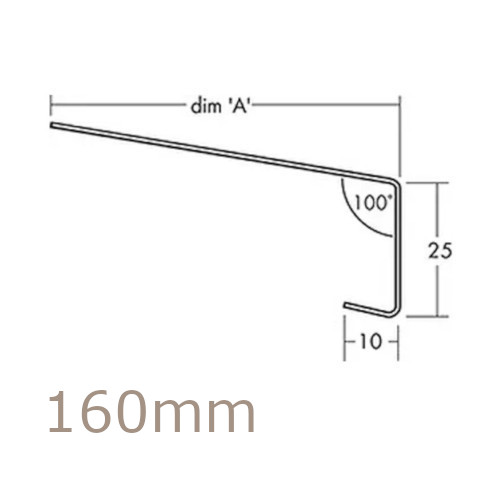 160mm Aluminium Window Sill Extensions WEC 761 (with full end caps - pair) - 2.5m Length 160mm Aluminium Window Sill Extensions WEC 761 (with full end caps - pair) - 2.5m Length