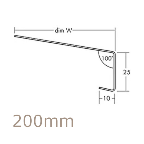 200mm Aluminium Window Sill Extensions WEC 761 (with full end caps - pair) - 2.5m Length 200mm Aluminium Window Sill Extensions WEC 761 (with full end caps - pair) - 2.5m Length