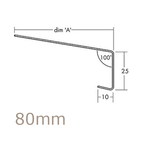 80mm Aluminium Window Sill Extensions WEC 761 (with full end caps - pair) - 2.5m Length 80mm Aluminium Window Sill Extensions WEC 761 (with full end caps - pair) - 2.5m Length