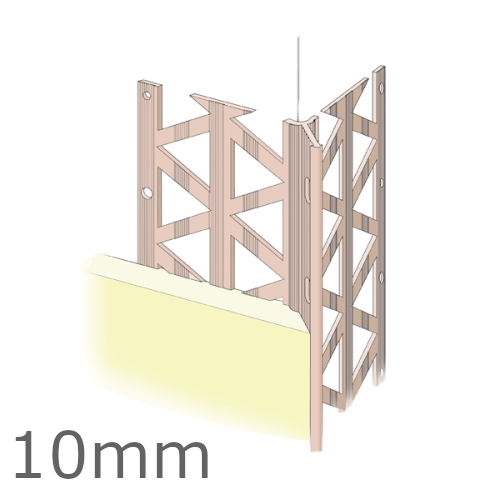 10mm PVC Render Only Corner Bead (pack of 25). 10mm PVC Render Only Corner Bead (pack of 25).