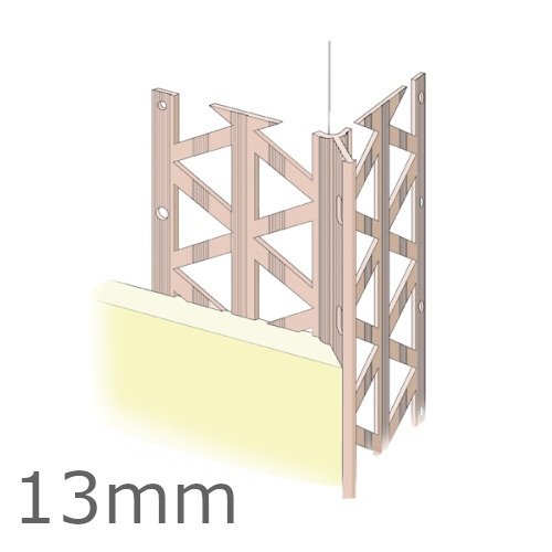 13mm PVC Render Only Corner Bead (pack of 25). 13mm PVC Render Only Corner Bead (pack of 25).