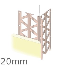 20mm PVC Render Only Corner Bead (pack of 25).