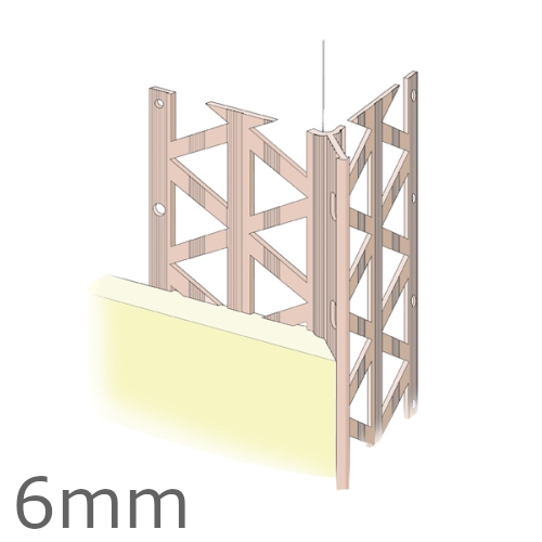 6mm PVC Render Only Corner Bead (pack of 25). 6mm PVC Render Only Corner Bead (pack of 25).