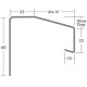 25mm Undersill Flashing and Window Sill Extensions (with full end caps-pair) - 2.5m Length 25mm Undersill Flashing and Window Sill Extensions (with full end caps-pair) - 2.5m Length