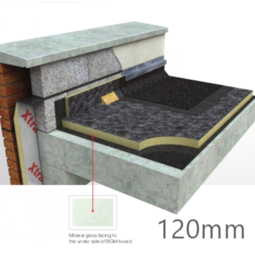 120mm Flat Roof PIR Insulation Board Xtratherm FR-BGM (pack of 3) 120mm Flat Roof PIR Insulation Board Xtratherm FR-BGM (pack of 3)