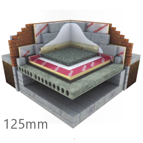 125mm Xtratherm Thin-R Hyfloor XT/HYF Under Floor PIR Insulation Board - Pack of 3 125mm Xtratherm Thin-R Hyfloor XT/HYF Under Floor PIR Insulation Board - Pack of 3