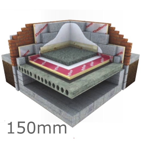 150mm Xtratherm Thin-R Hyfloor XT/HYF Under Floor PIR Insulation Board - Pack of 2 150mm Xtratherm Thin-R Hyfloor XT/HYF Under Floor PIR Insulation Board - Pack of 2