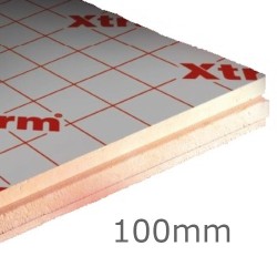 100mm Xtratherm Thin-R FR/ALU Flat Roof PIR Insulation Board (pack of 4)