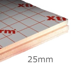 25mm Xtratherm Thin-R FR/ALU Flat Roof PIR Insulation Board (pack of 12)
