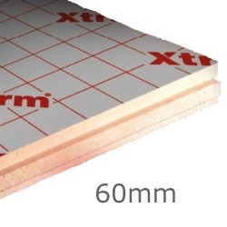 60mm Xtratherm Thin-R FR/ALU Flat Roof PIR Insulation Board (pack of 5)