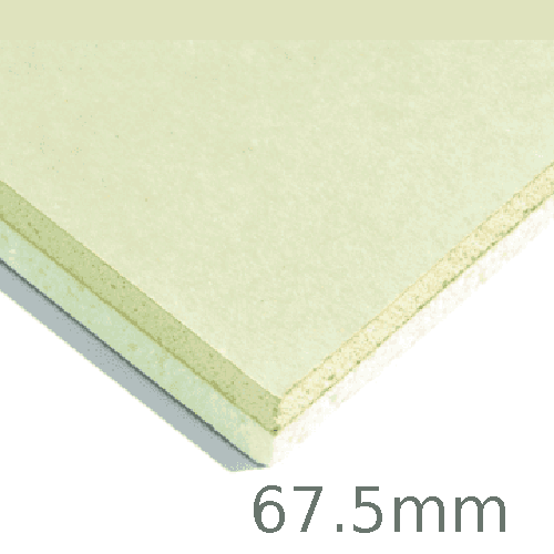 67.5mm Xtratherm XT/TL Thermal Liner Dot and Dab (55mm PIR Insulation bonded to 12.5mm Plasterboard) 67.5mm Xtratherm XT/TL Thermal Liner Dot and Dab (55mm PIR Insulation bonded to 12.5mm Plasterboard)