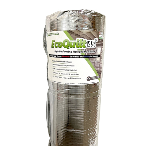 45mm EcoQuilt 45- Multi-layer Insulation for Roofs, Walls and Floors - 1.5m x 10m roll. 45mm EcoQuilt 45- Multi-layer Insulation for Roofs, Walls and Floors - 1.5m x 10m roll.