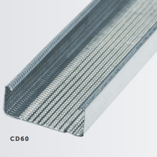 60mm Galvanised Steel Ceiling Lining Section CD-60 - 3000 length 60mm Galvanised Steel Ceiling Lining Section CD-60 - 3000 length
