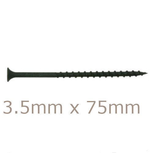 3.5x75mm Drywall Screws - Coarse Thread Sharp Point - box of 1000 3.5x75mm Drywall Screws - Coarse Thread Sharp Point - box of 1000