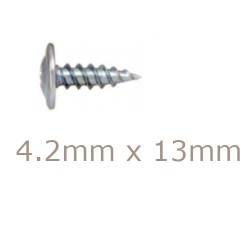 4.2x13mm Wafer Head Screw with Drill Point for Thinner Gauge Steel - box of 1000