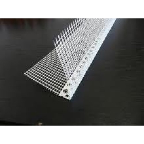 Plastic Corner Bead With Mesh - 2.5m length Plastic Corner Bead With Mesh - 2.5m length